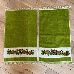 MCM vintage pair of hand towels